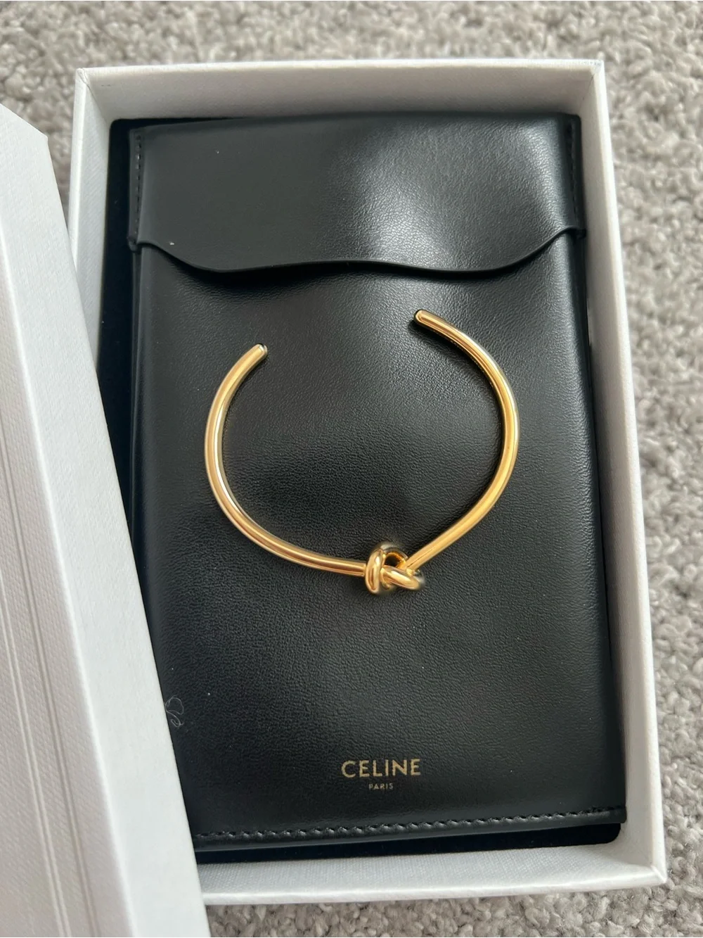 Authentic Celine Knot Extra-Thin Bracelet NWT